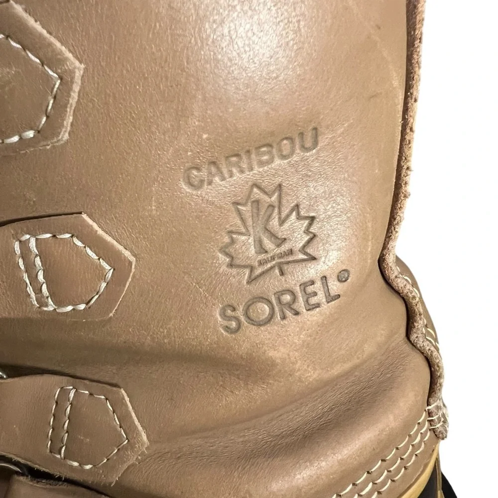 SOREL Caribou Waterproof Sherpa Wool Heavy Snow Winter Duck Boots unisex M7 W9